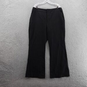 CAbi Caravan Black High Waist Wide Leg Trousers Pants Size 14 Black Women‎